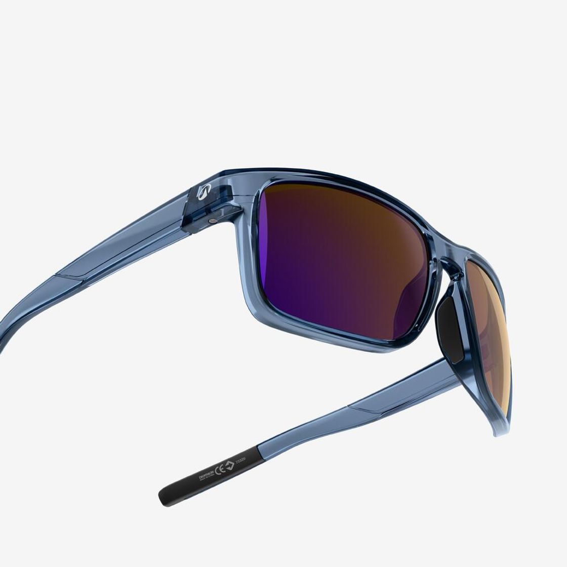 데카트론 스포츠 미러렌즈 스퀘어 선글라스 익스플로어 500 스톰 블루(Decathlon Sports Mirrored Square Sunglasses Explore 500 Storm Blue) - 6