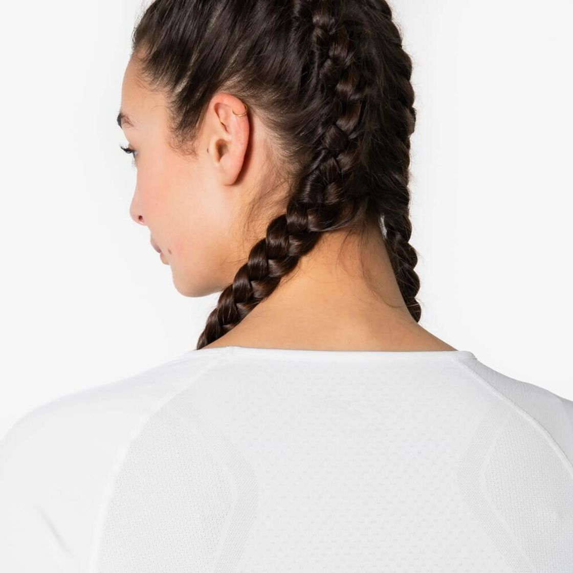 데카트론 여성 러닝 심리스 긴팔 티 런 500 울트라 화이트(Decathlon Women's Running Seamless Long-Sleeved T-shirt Run 500 Ultra White) - 7