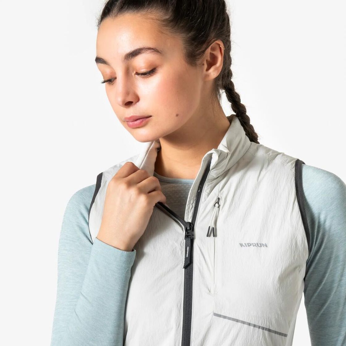 데카트론 여성 러닝 패딩 베스트 런 웜 500 미네랄 그레이(Decathlon Women's Running Padded Vest Run Warm 500 Mineral Grey) - 6