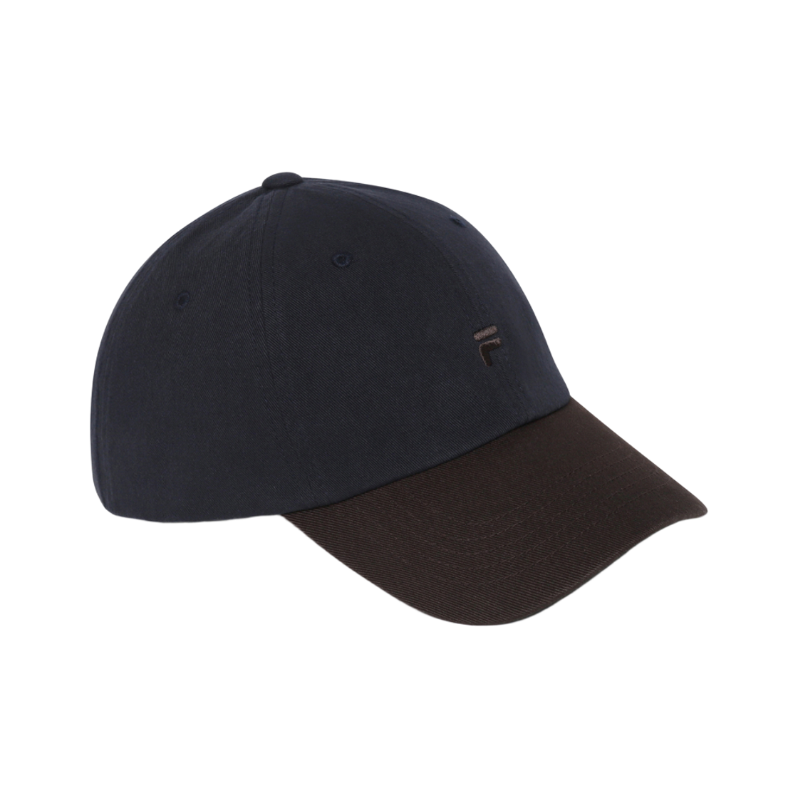 [5% 적립] 휠라 F로고 배색 볼캡 다크브라운([5% 적립] FILA F Logo Color Block Ball Cap Dark Brown) - 1
