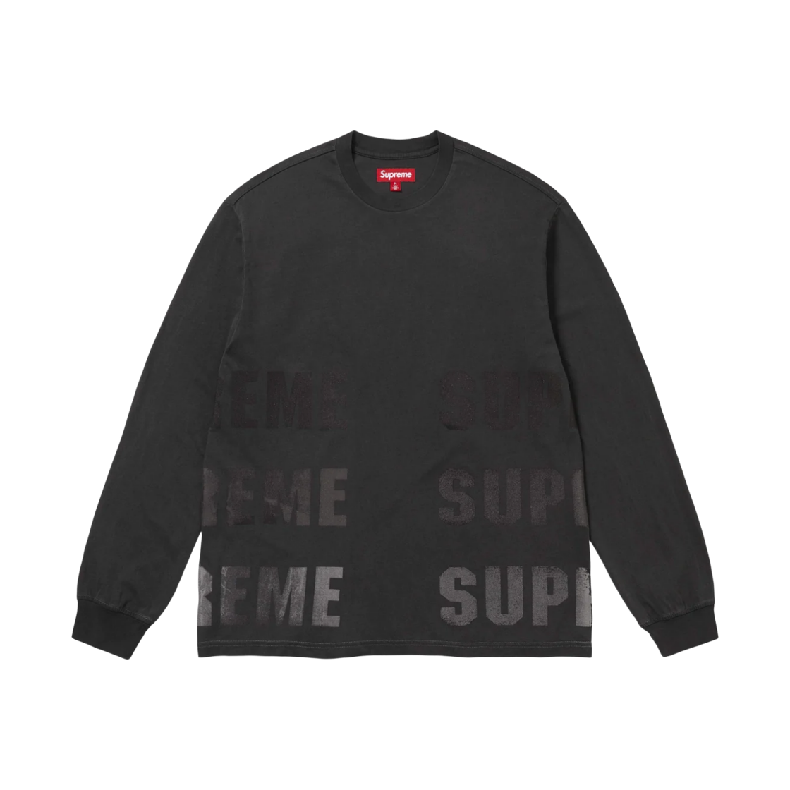 - Supreme Reflective L/S Top Black - 26FW