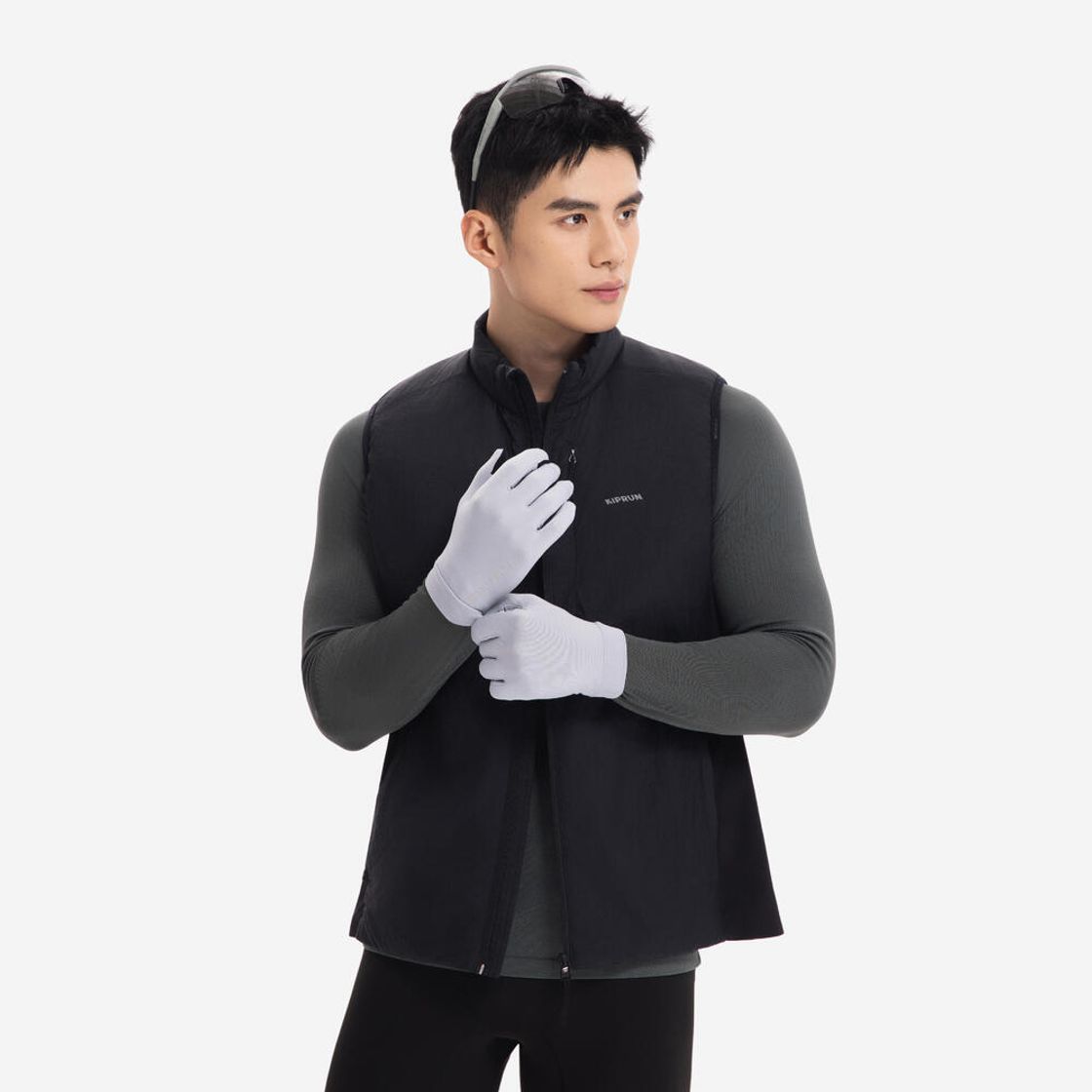 데카트론 러닝 터치스크린 장갑 웜 100 V2 실버 그레이(Decathlon Running Touchscreen Gloves Warm 100 V2 Silver Grey) - 10