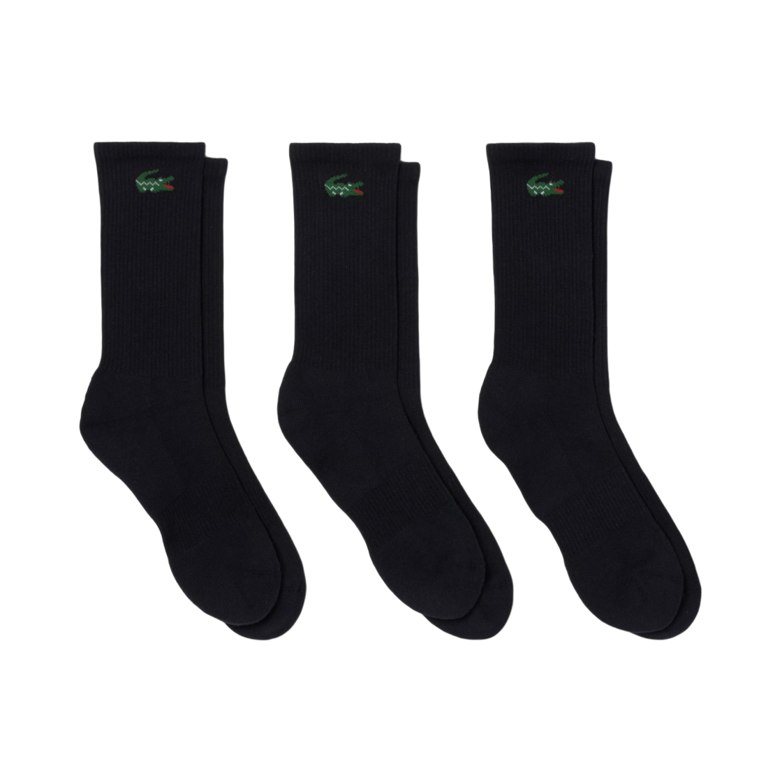 RA9246-51-031 (W) Lacoste Sport Socks Black (3 Pack)