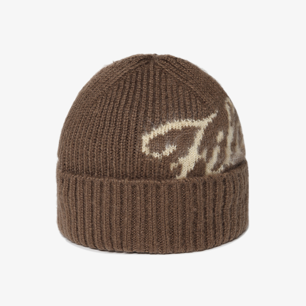 [5% 적립] 휠라 컬시브 미드 비니 브라운([5% 적립] FILA Cursive Mid Beanie Brown) - 3