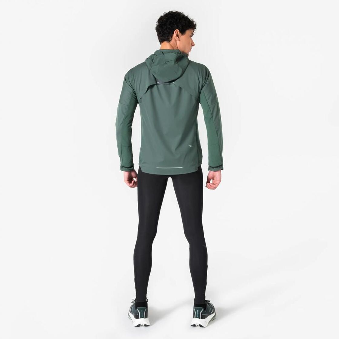 데카트론 남성 러닝 장갑일체형 자켓 런 웜 900 스모크 그린(Decathlon Men's Running Jacket with Built-in Gloves Run Warm 900 Smoke Green) - 10