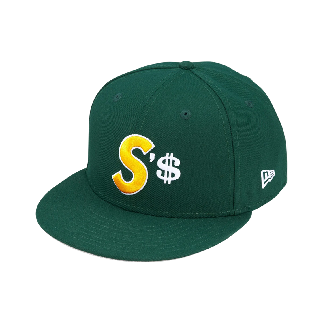 - Supreme Money S Logo New Era Dark Green - 26FW
