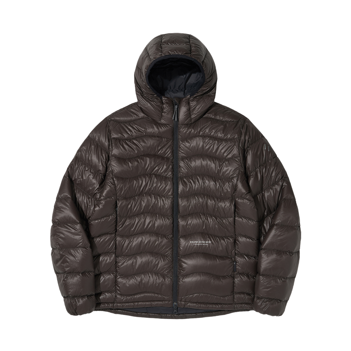 WBFWHD020DW WELTER EXPERIMENT Thermotrail Lightweight Pertex Down Jacket Dark Brown