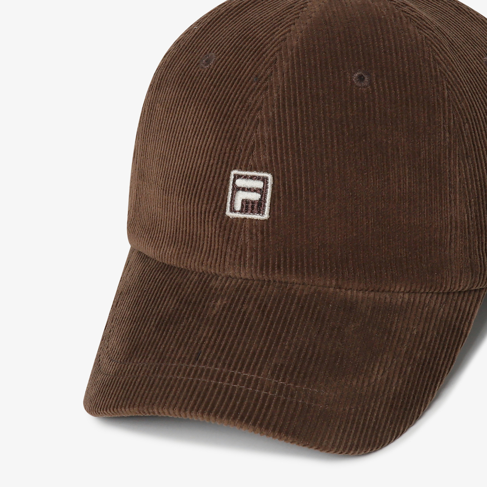 [5% 적립] 휠라 코듀로이 F박스 볼캡 브라운([5% 적립] FILA Corduroy F Box Ball Cap Brown) - 2