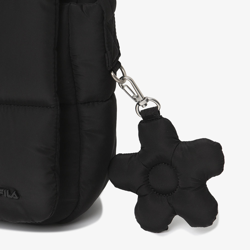 [5% 적립] 휠라 푸퍼 플랩 크로스백 블랙([5% 적립] FILA Puffer Flap Cross Bag Black) - 4