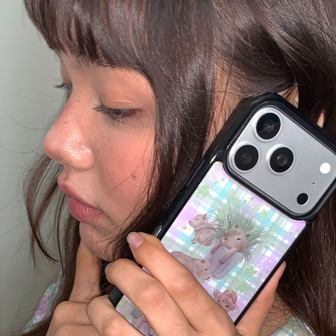 뮤즈무드 카피바라 팜 에폭시 휴대폰 케이스(Musemood Capybara Farm Epoxy Phone Case) - 2