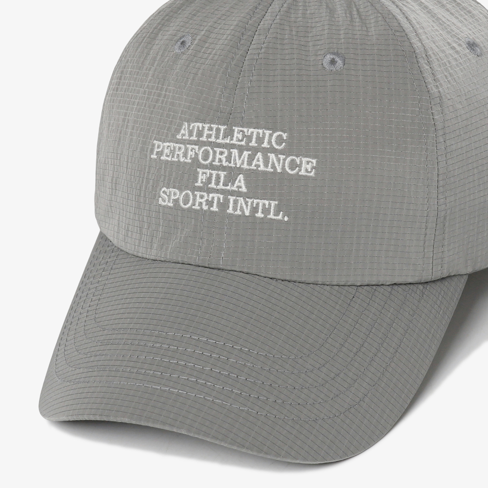 [5% 적립] 휠라 나일론 레터링 볼캡 그레이([5% 적립] FILA Nylon Lettering Ball Cap Gray) - 2