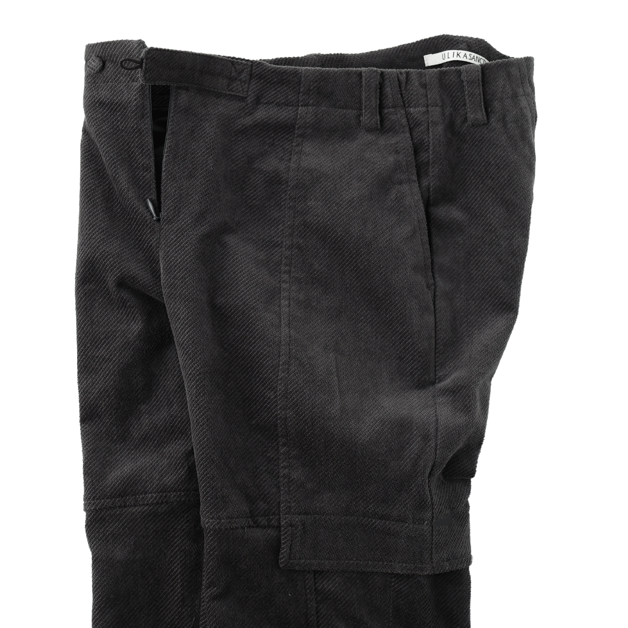 울리카 상투스 더블 레이어드 크롭 팬츠 차콜 - 26FW(Ulika Sanctus Double Layered Cropped Pants Charcoal - 26FW) - 3