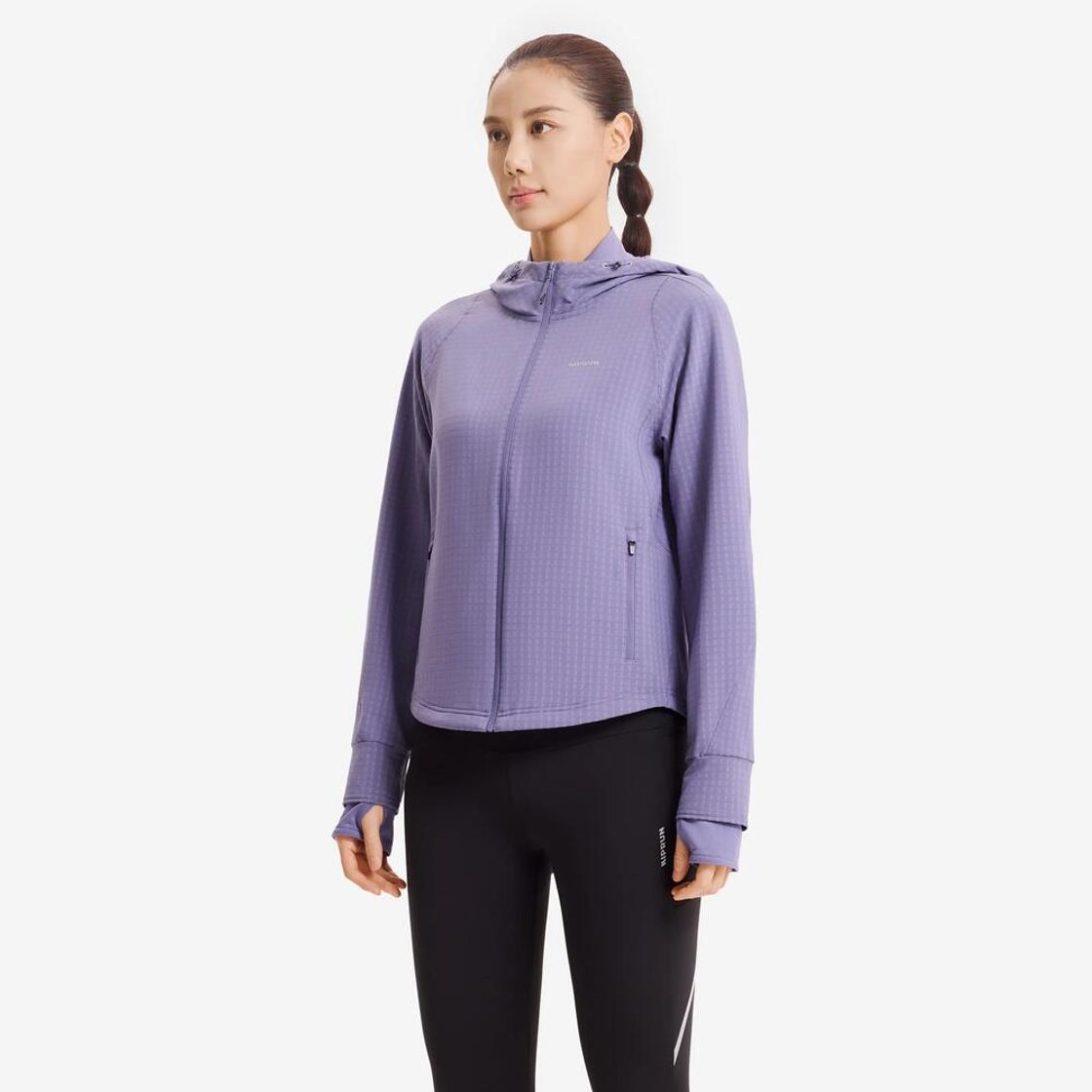 데카트론 여성 러닝 자켓 런 웜 500 포기 퍼플(Decathlon Women's Running Jacket Run Warm 500 Foggy Purple) - 3