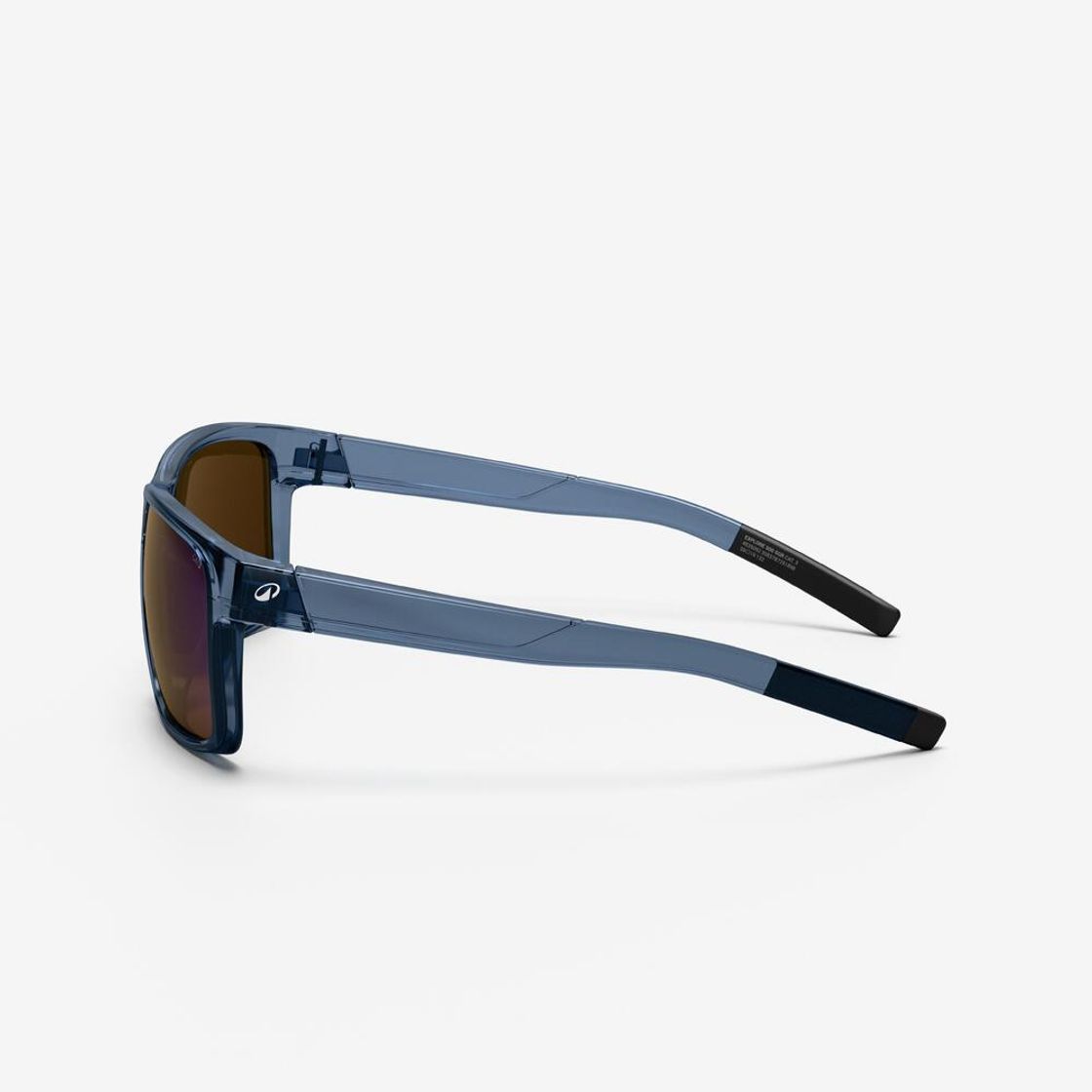 데카트론 스포츠 미러렌즈 스퀘어 선글라스 익스플로어 500 스톰 블루(Decathlon Sports Mirrored Square Sunglasses Explore 500 Storm Blue) - 3