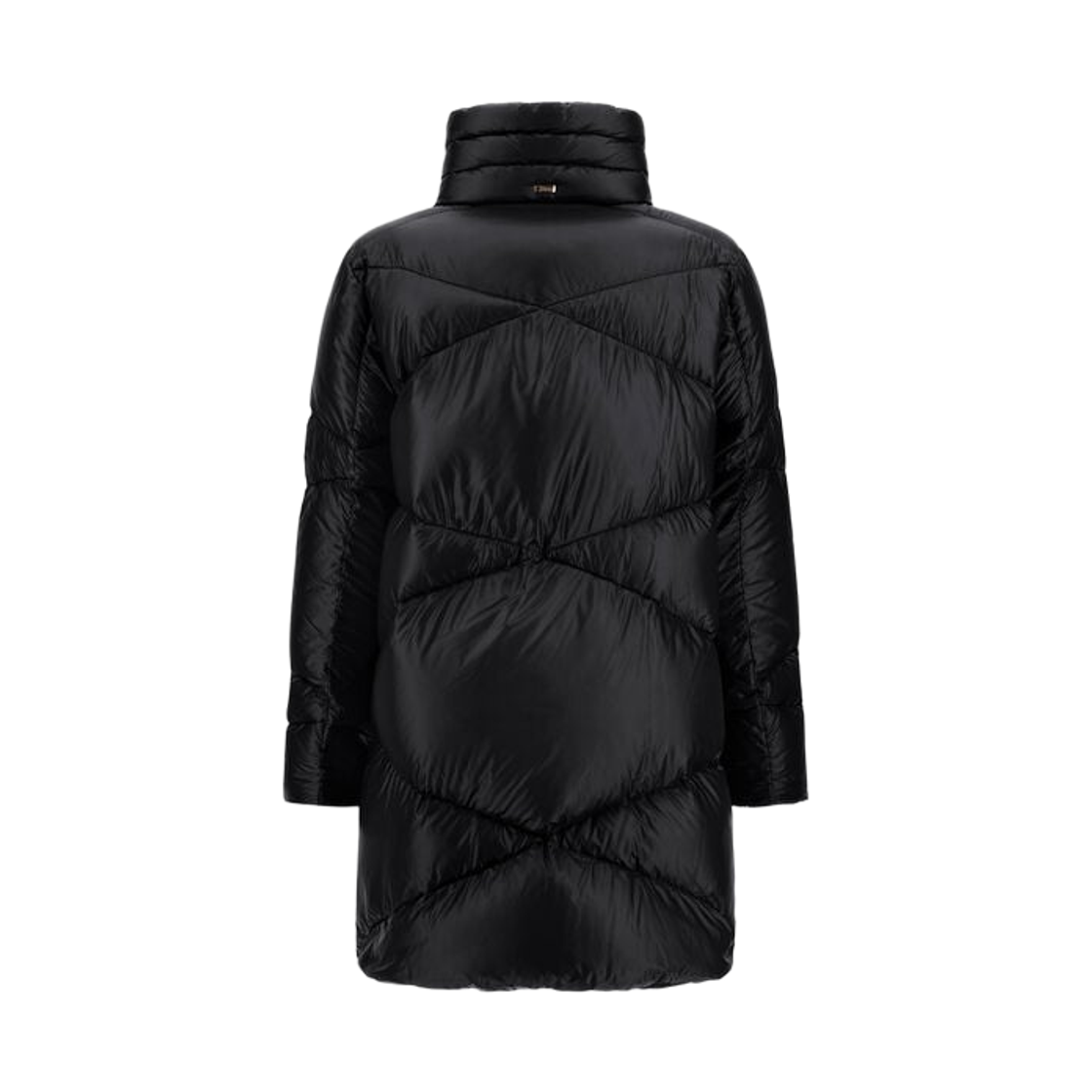 (W) 에르노 나일론 울트라라이트  A-쉐입 자켓 블랙((W) Herno A-Shape Jacket in Nylon Ultralight Black) - 2