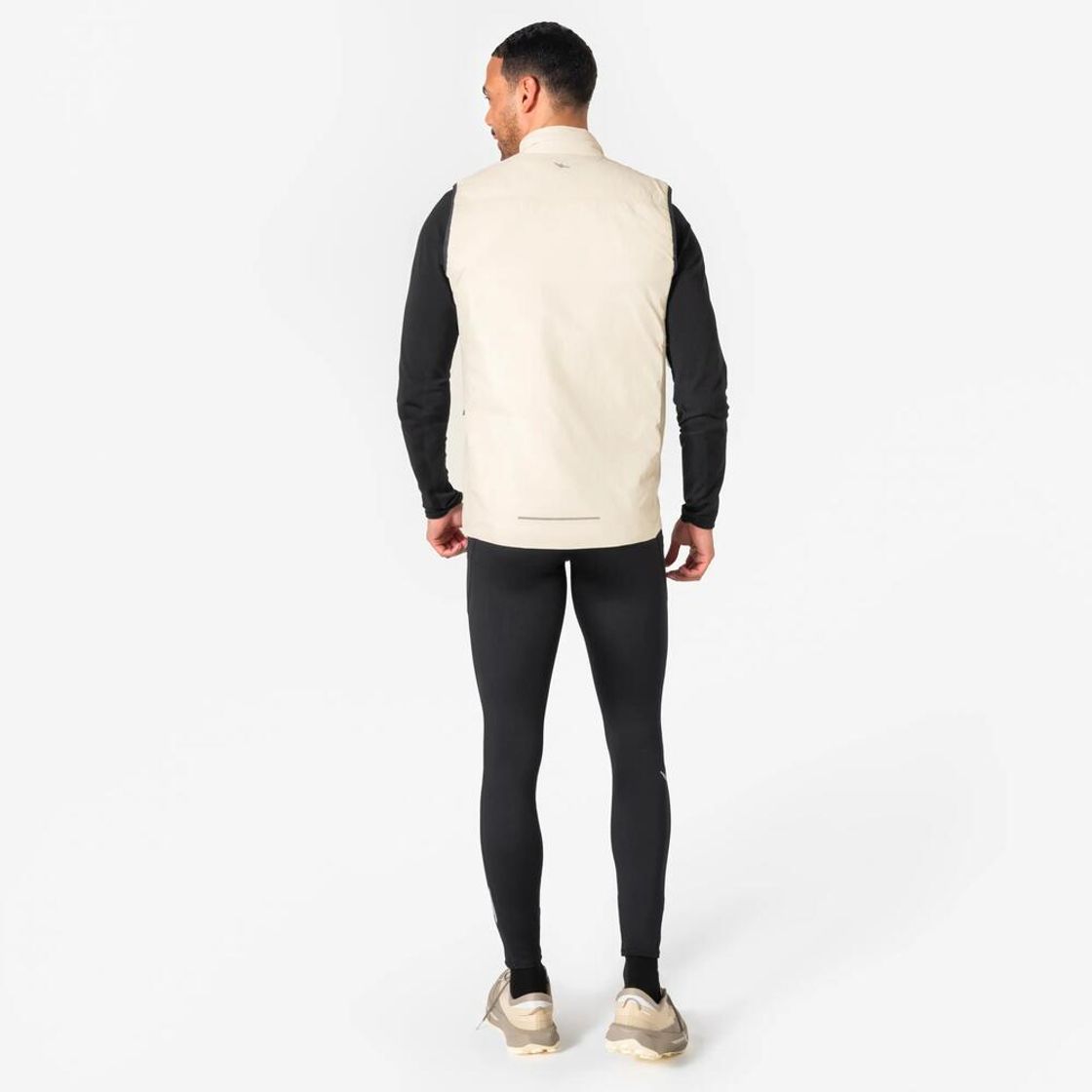 데카트론 남성 러닝 패딩 베스트 런 웜 500 린넨 베이지(Decathlon Men's Running Padded Vest Run Warm 500 Linen Beige) - 9