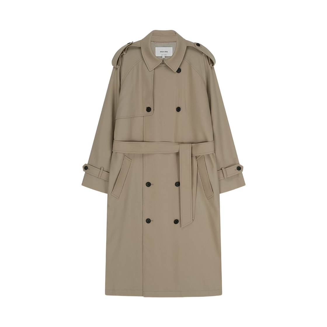 비자비 울 트렌치 코트 베이지(VIS A VIS Wool Trench Coat Beige)