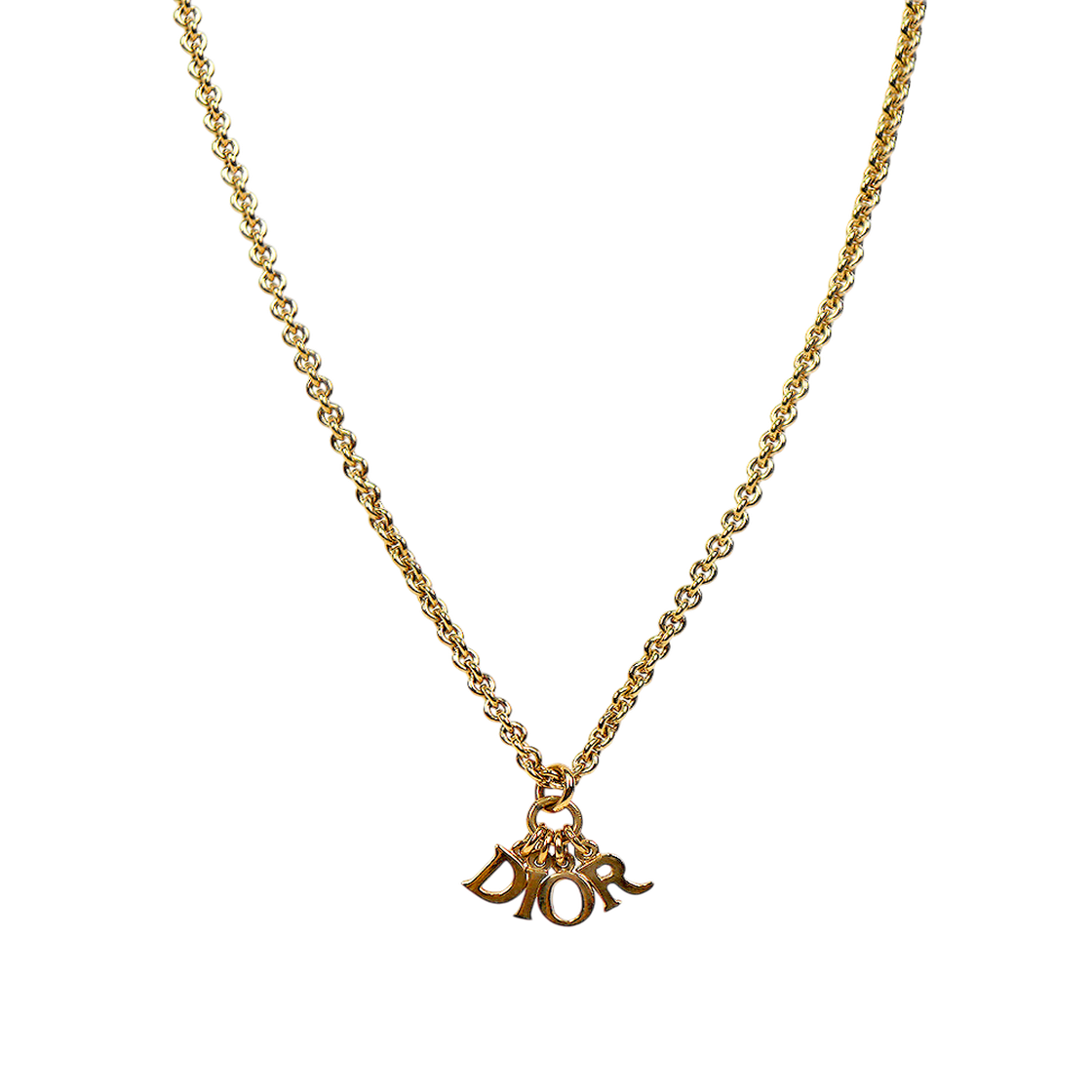 IT72HJ6RMJSQ Dior Mini Revolution Gold Necklace
