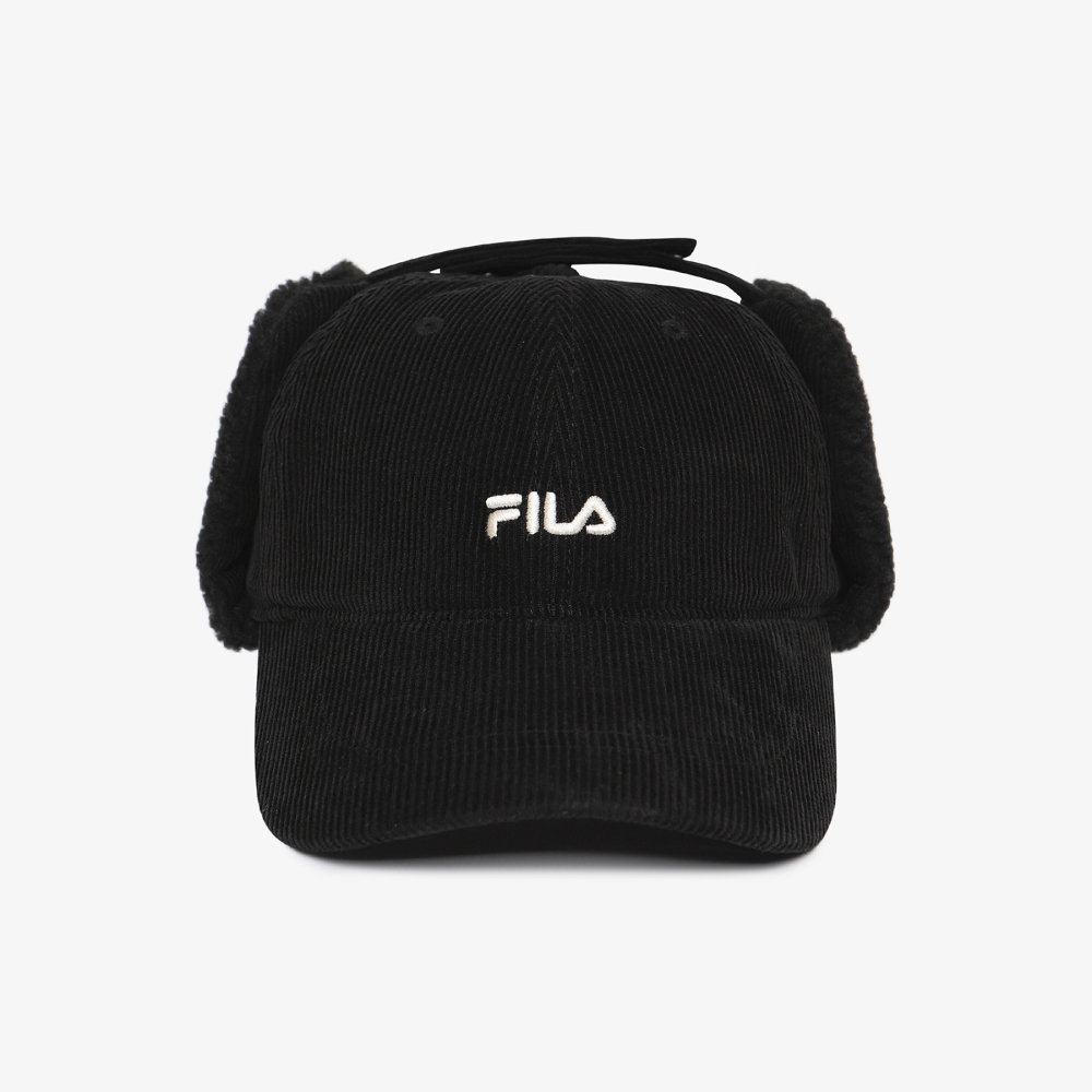 [5% 적립] 휠라 코듀로이 이어머프캡 블랙([5% 적립] FILA Corduroy Earmuff Cap Black) - 2