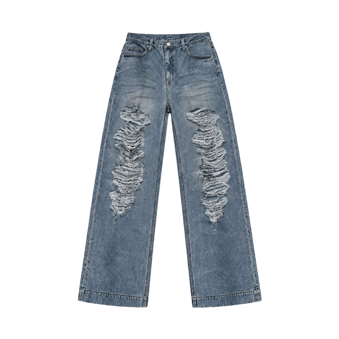 7AP2FC50USOL000S 7AP2FC50USOL000M Holy Number 7 Distressed Brushed Denim