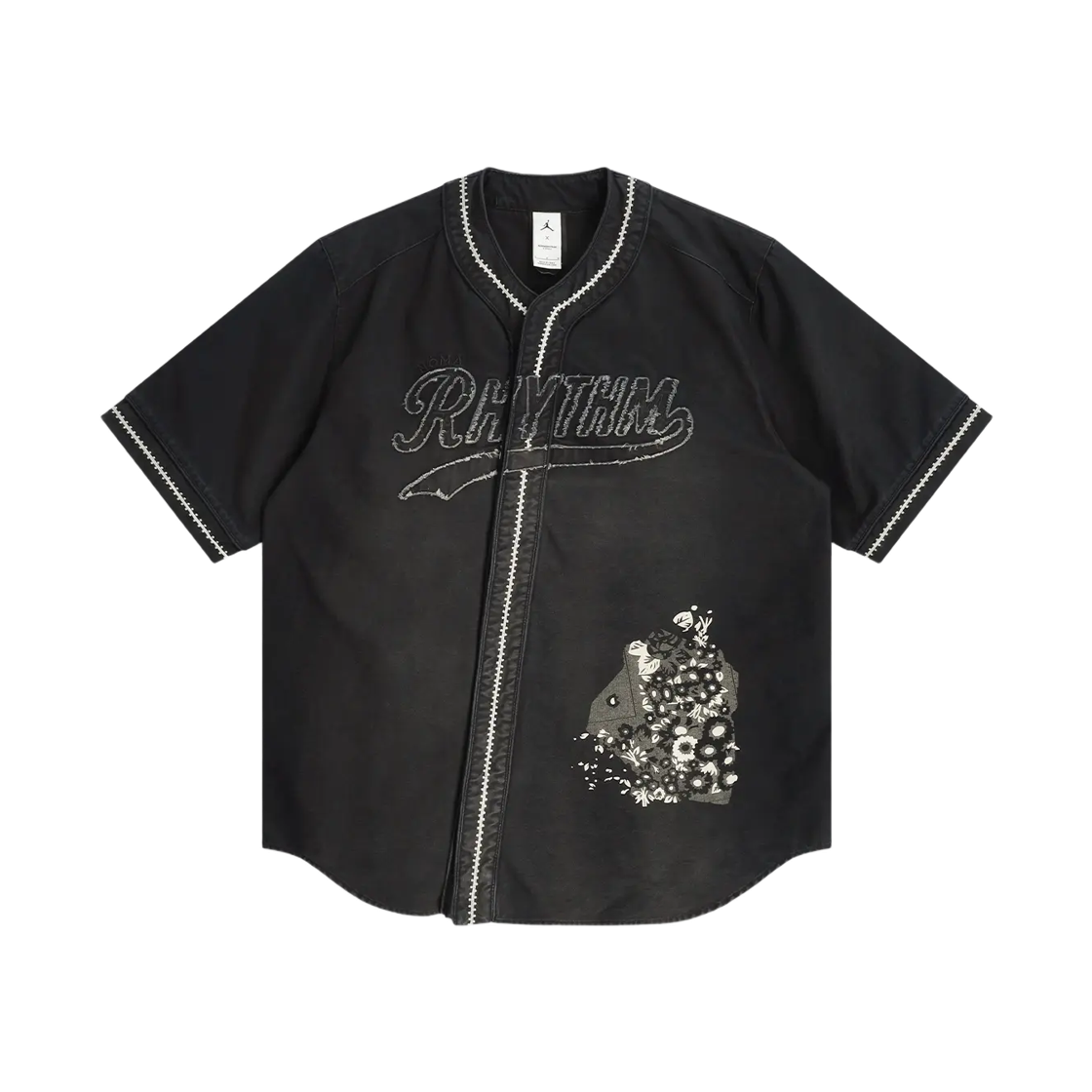IQ8396-010 Jordan x Nomarhythm Textile Twisted S/S Jersey Black