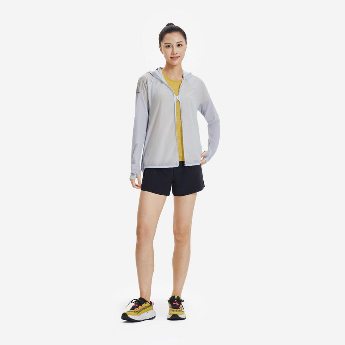 데카트론 여성 울트라라이트 트레일러닝 윈드 자켓 런 900 딜리케이트 블루(Decathlon Women's Ultralight Trail Running Wind Jacket Run 900 Delicate Blue) - 2