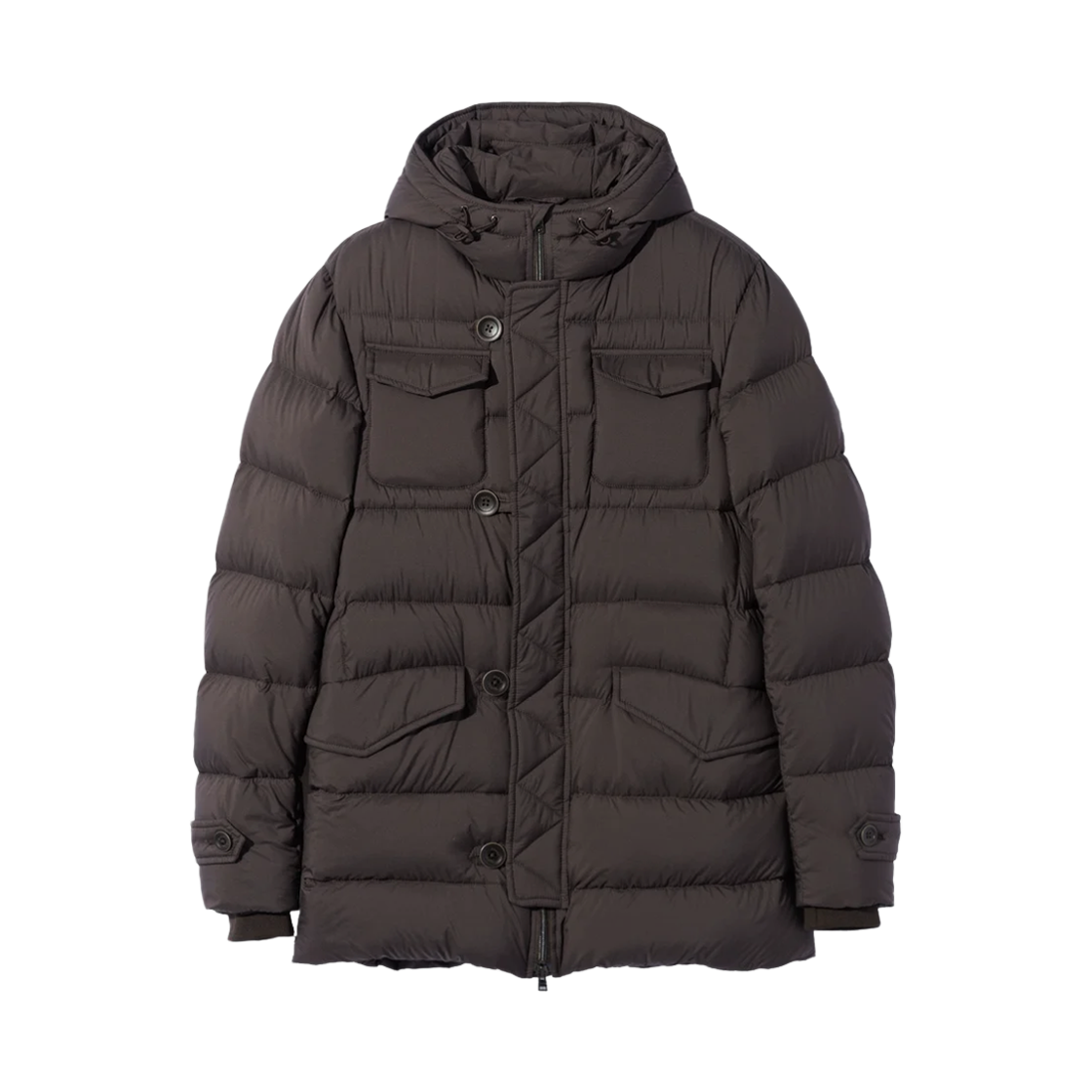 PI004ULE 12456Z 8993 [20% 쿠폰] Herno L'Eskimo Padded Jacket Dark Brown