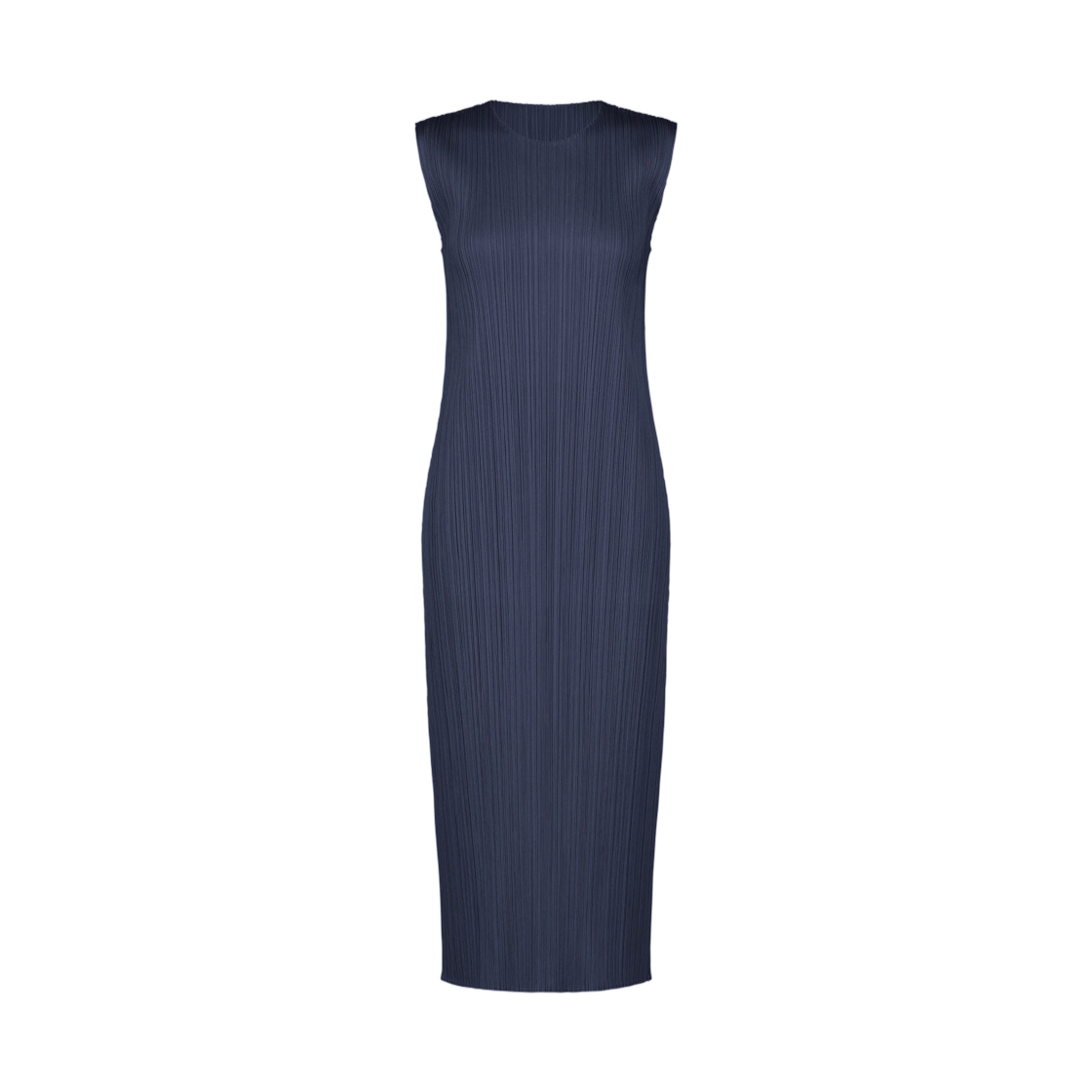 PP63-JH135-76 (W) Pleats Please Issey Miyake Monthly Colors September Dress Navy Blue