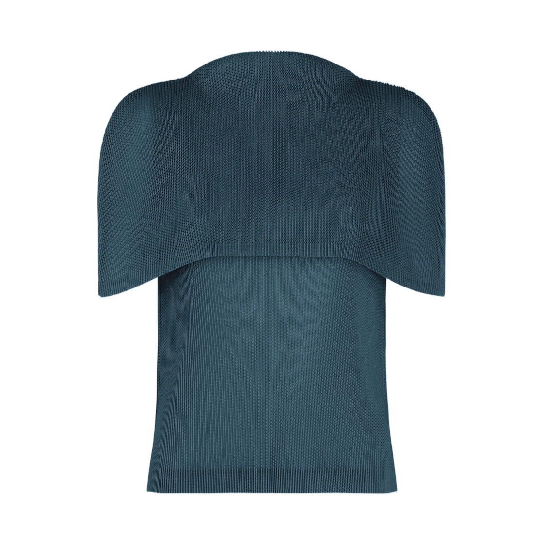 PP63-FK362-79 (W) Pleats Please Issey Miyake Tatami August Top Marine Blue