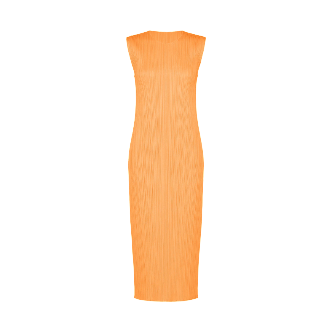 PP63-JH135-31 (W) Pleats Please Issey Miyake Monthly Colors September Dress Neon Orange