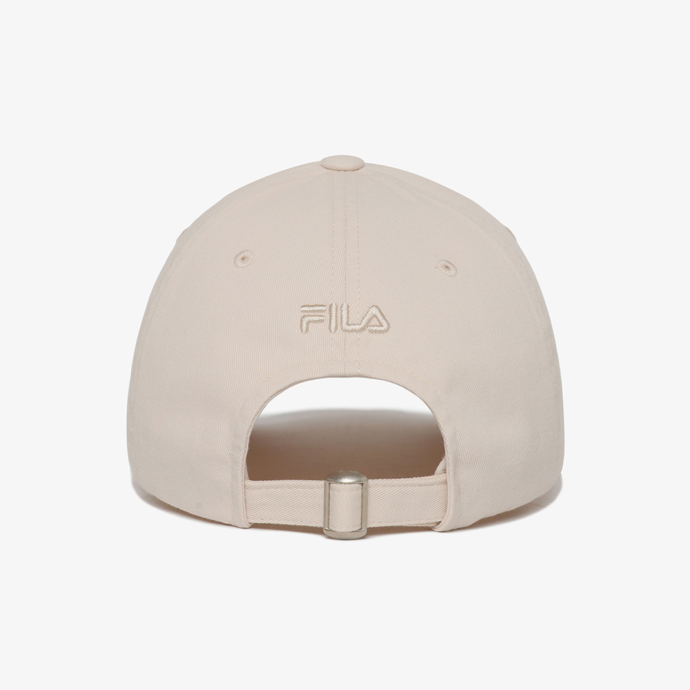 [5% 적립] 휠라 레터링 포인트 볼캡 아이보리([5% 적립] FILA Lettering Point Ball Cap Ivory) - 5