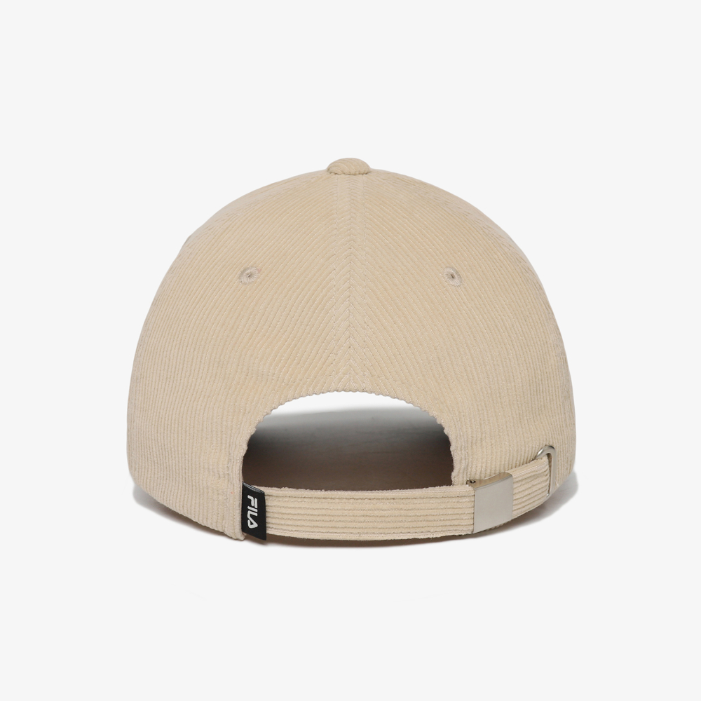 [5% 적립] 휠라 코듀로이 베이직 로고 볼캡 베이지([5% 적립] FILA Corduroy Basic Logo Ball Cap Beige) - 5