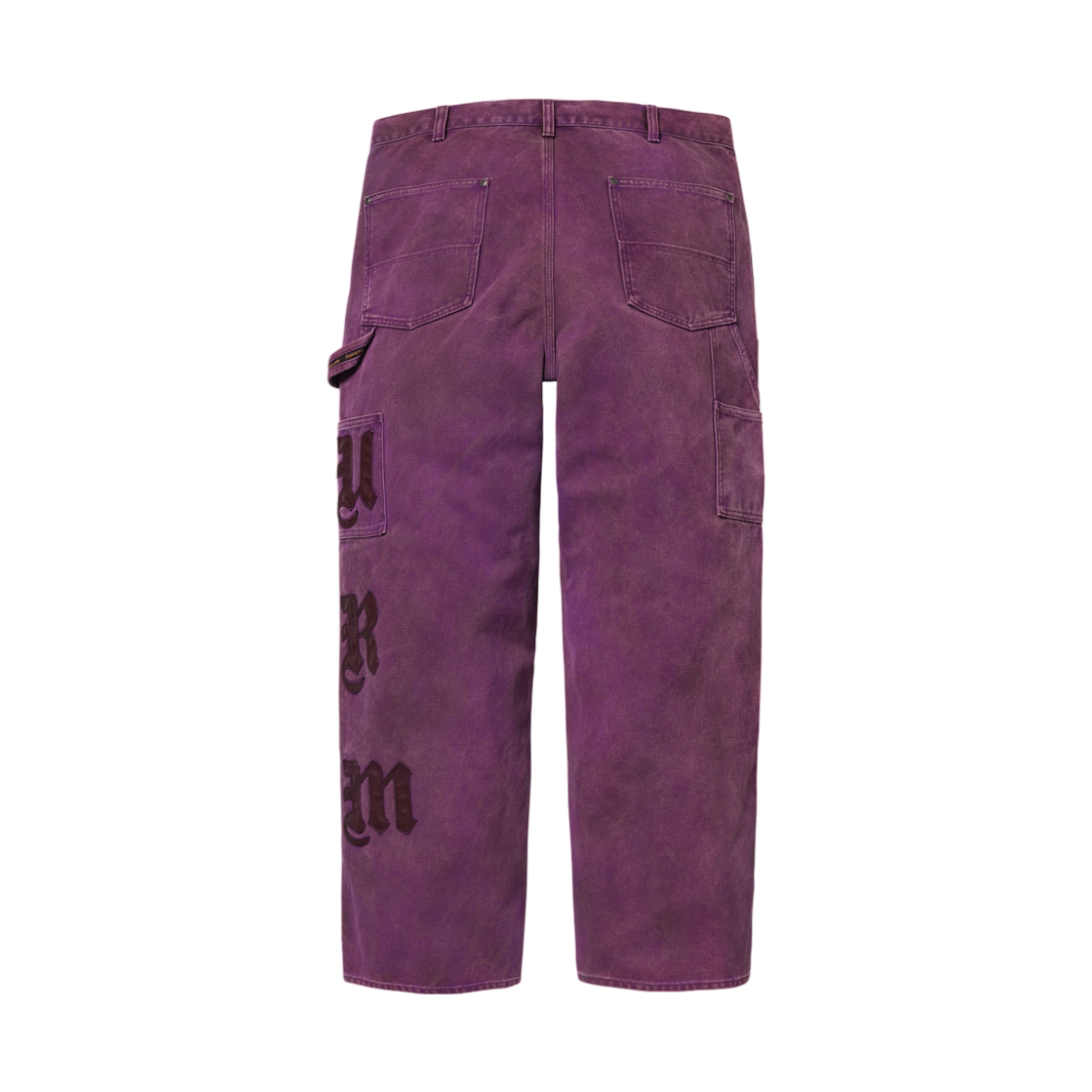 슈프림 레더 아플리케 더블 니 페인터 팬츠 퍼플 - 26FW(Supreme Leather Applique Double Knee Painter Pant Purple - 26FW) - 2
