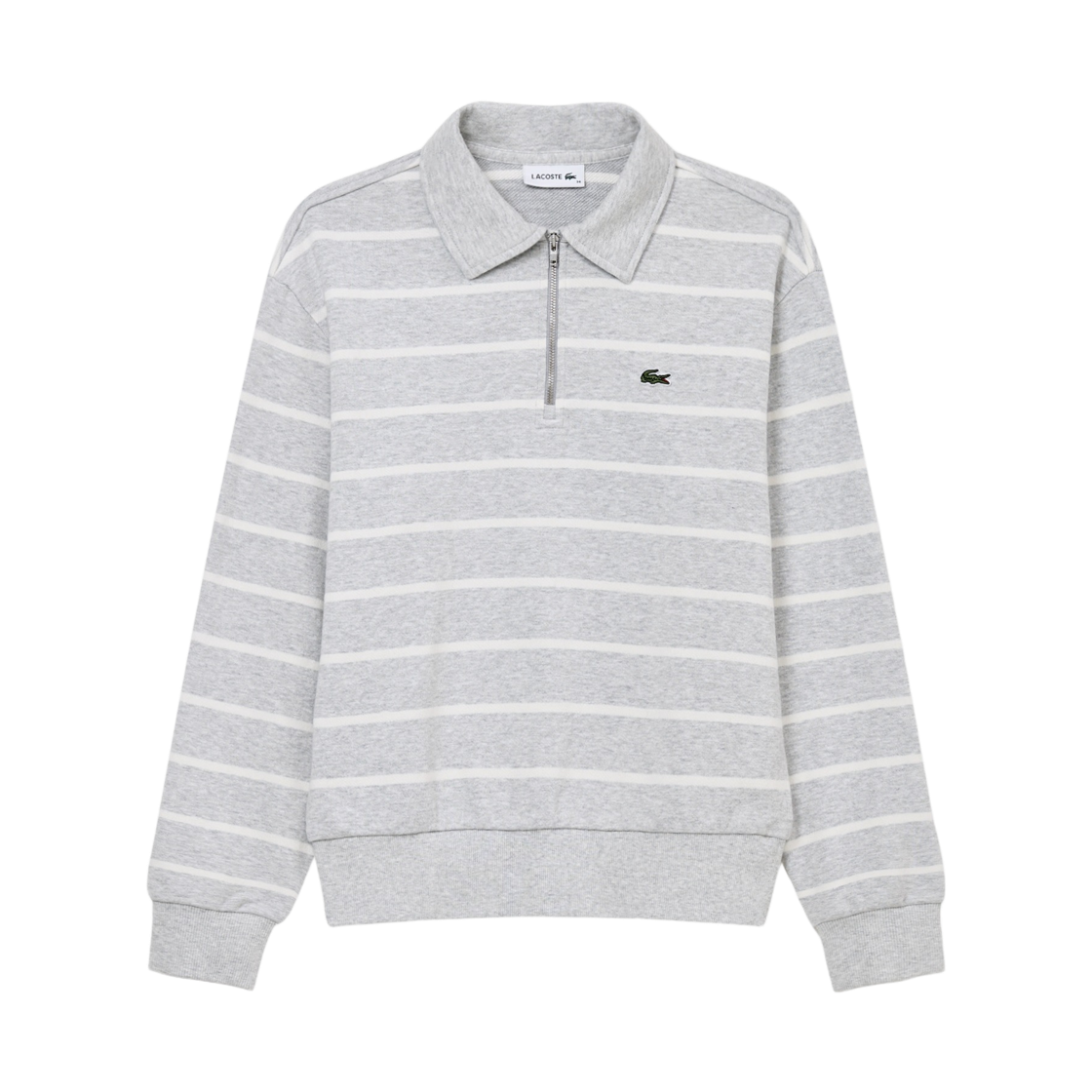 SF296E-56N-CCA (W) Lacoste Half Zip Up Sweatshirt Melange Grey