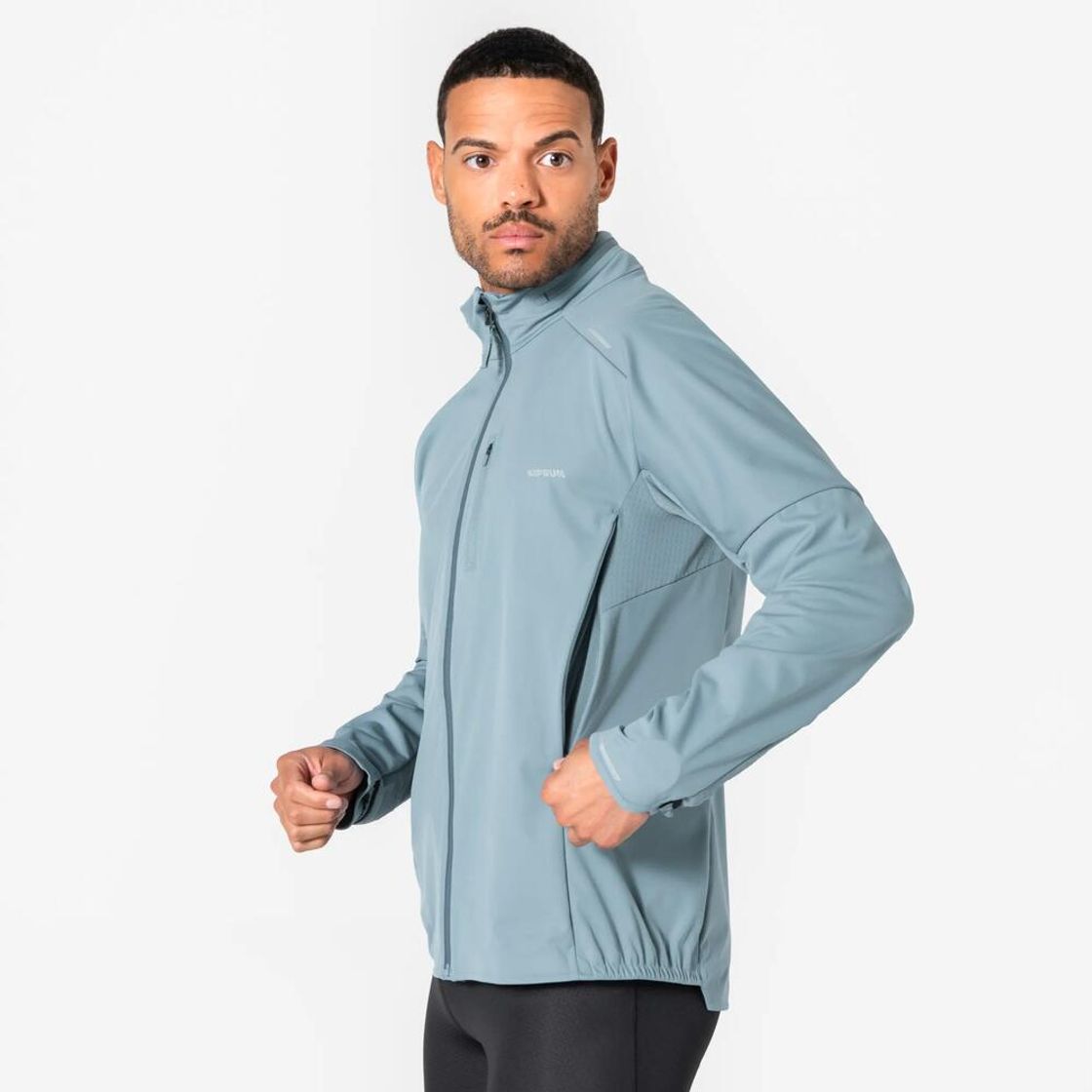 데카트론 남성 러닝 장갑일체형 자켓 런 웜 900 리버 그레이(Decathlon Men's Running Jacket with Built-in Gloves Run Warm 900 River Grey) - 8