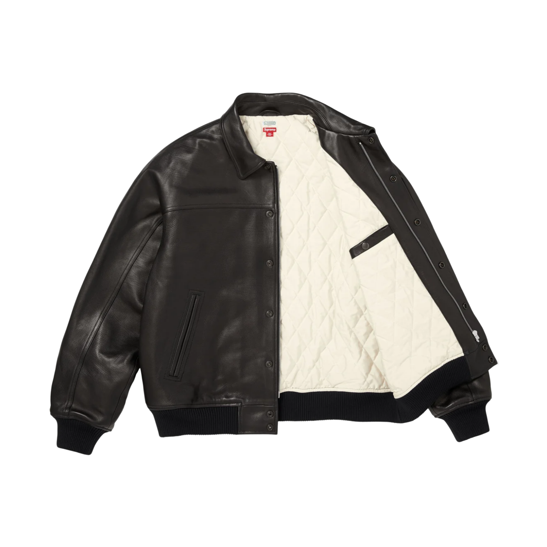 슈프림 x 아프레쎄 레더 자켓 블랙 - 26FW(Supreme x A.Presse Leather Jacket Black - 26FW) - 3