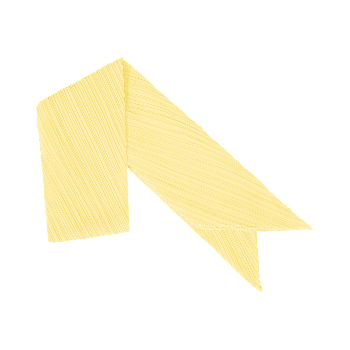 PP64-AD111-50 (W) Pleats Please Issey Miyake Monthly Scarf July Pale Yellow