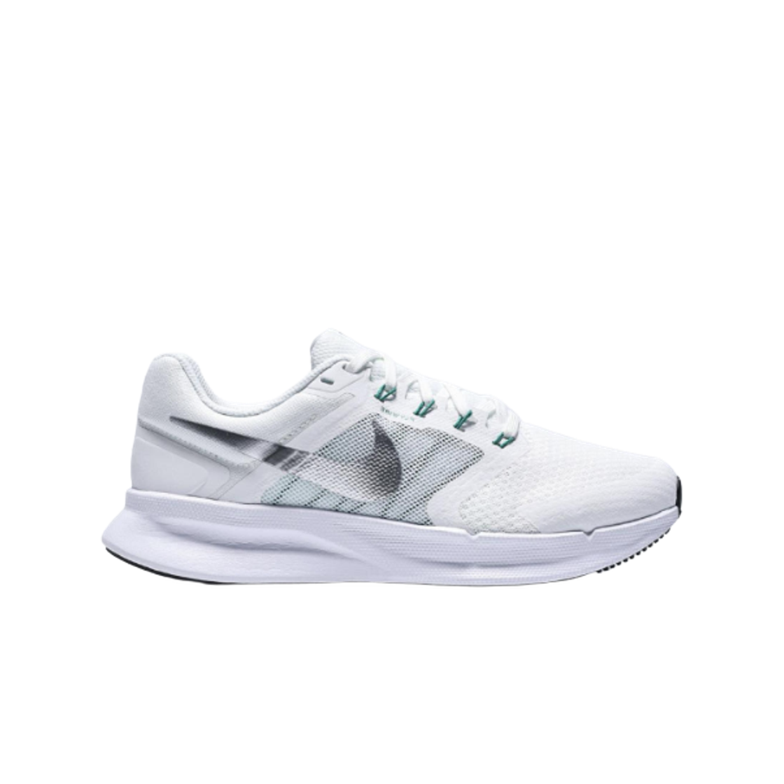 DR2698-112 (W) Nike Run Swift 3 Summit White Metallic Silver