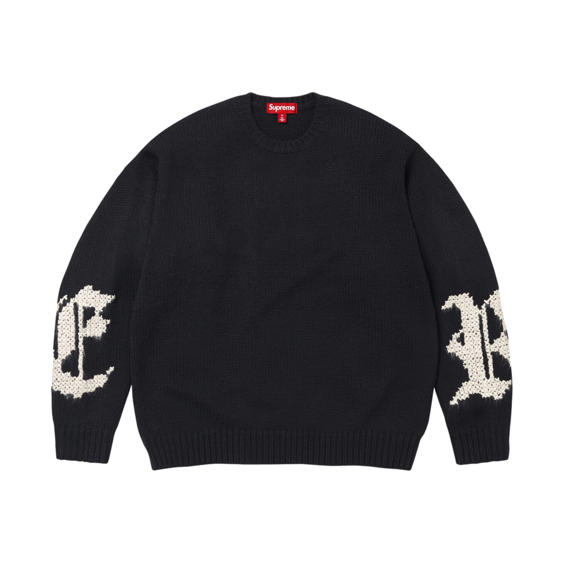 슈프림 크로스 스티치 로고 스웨터 블랙 - 26FW(Supreme Cross Stitch Logo Sweater Black - 26FW) - 2