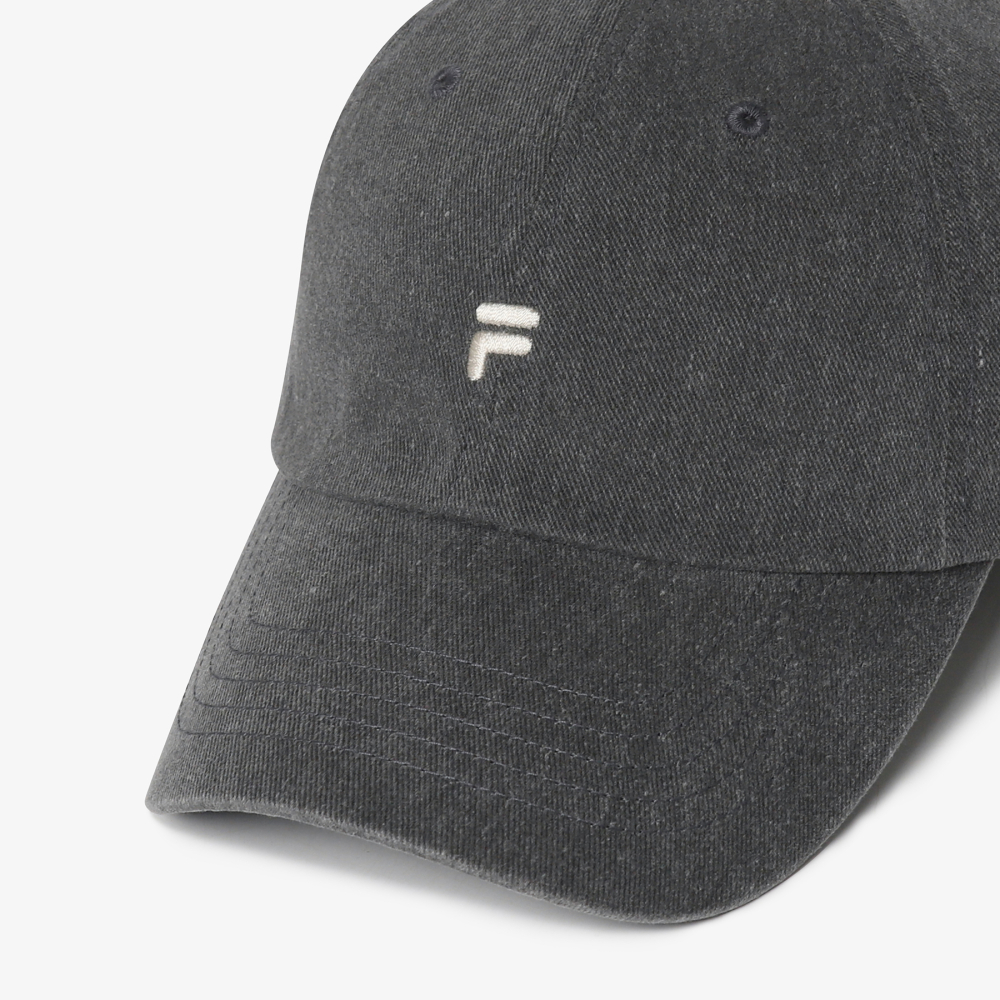 [5% 적립] 휠라 F로고 배색 볼캡 차콜그레이([5% 적립] FILA F Logo Color Block Ball Cap Charcoal Gray) - 2