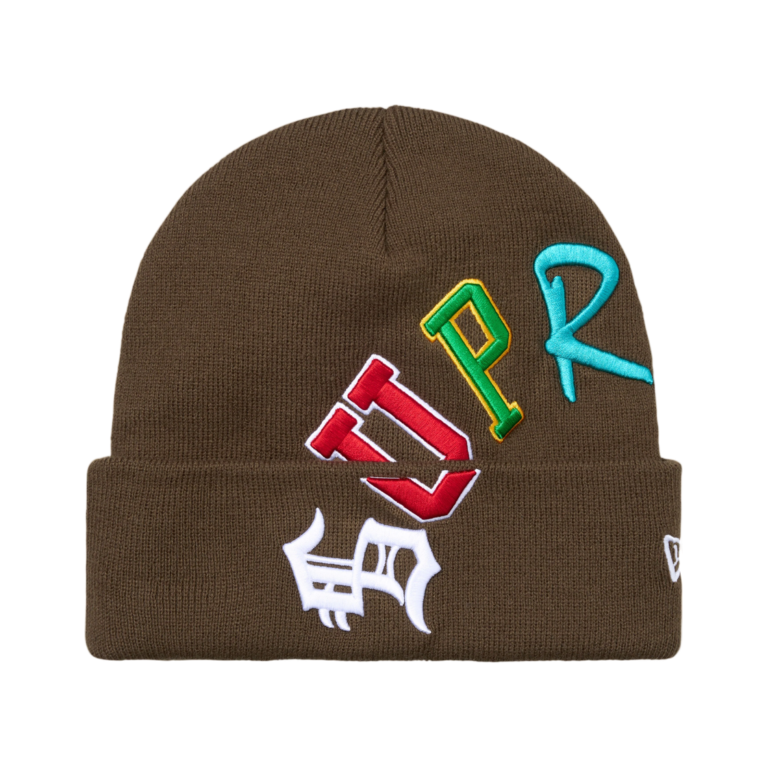 - Supreme New Era Arc Beanie Brown - 26FW