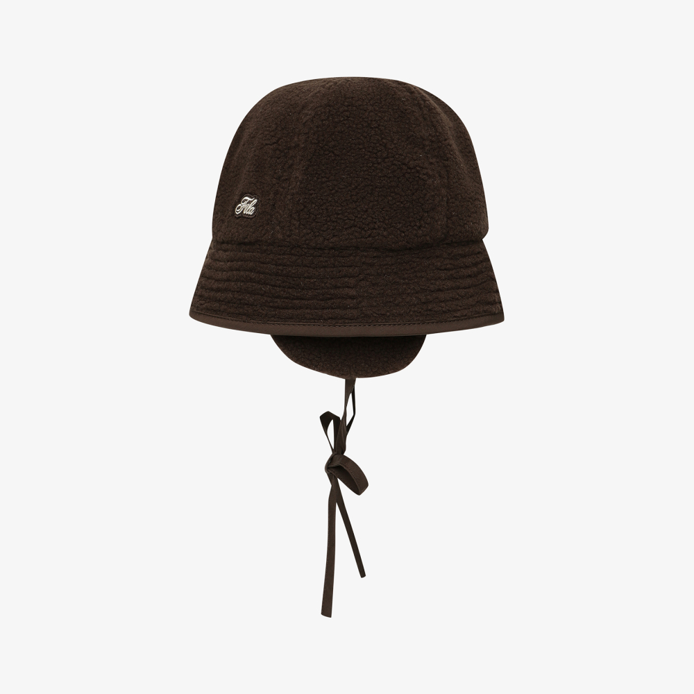 [5% 적립] 휠라 뽀글이 귀달이 돔햇 다크브라운([5% 적립] FILA Fleece Earflap Dome Hat Dark Brown) - 3