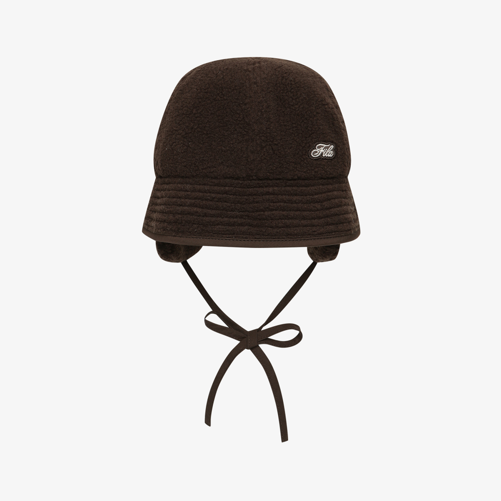[5% 적립] 휠라 뽀글이 귀달이 돔햇 다크브라운([5% 적립] FILA Fleece Earflap Dome Hat Dark Brown) - 2