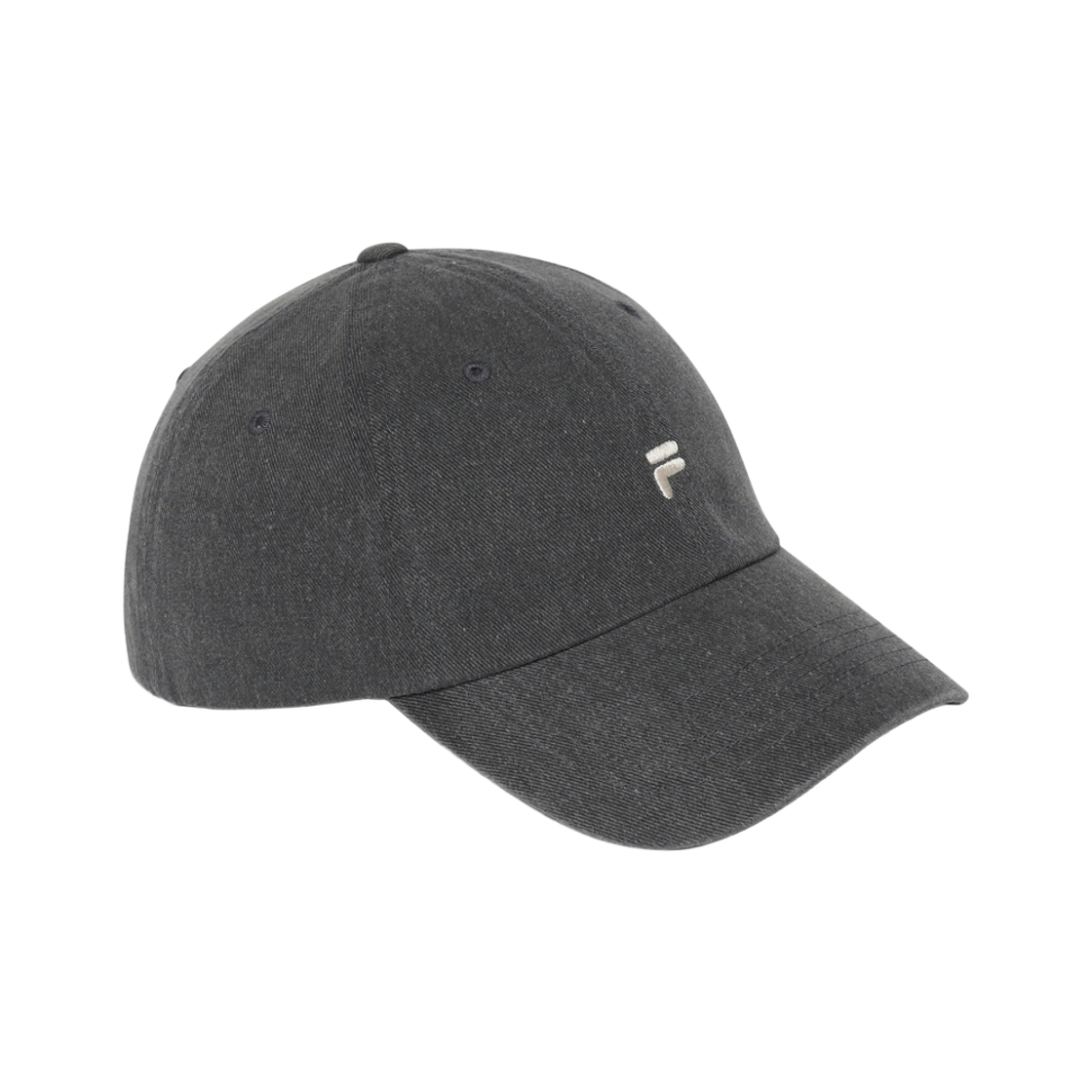 1100FS264CP01X005006 [5% 적립] FILA F Logo Color Block Ball Cap Charcoal Gray