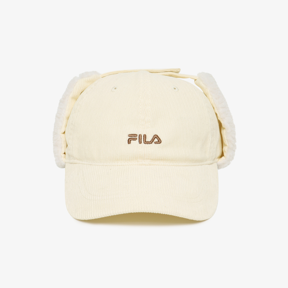 [5% 적립] 휠라 코듀로이 이어머프캡 아이보리([5% 적립] FILA Corduroy Earmuff Cap Ivory) - 2