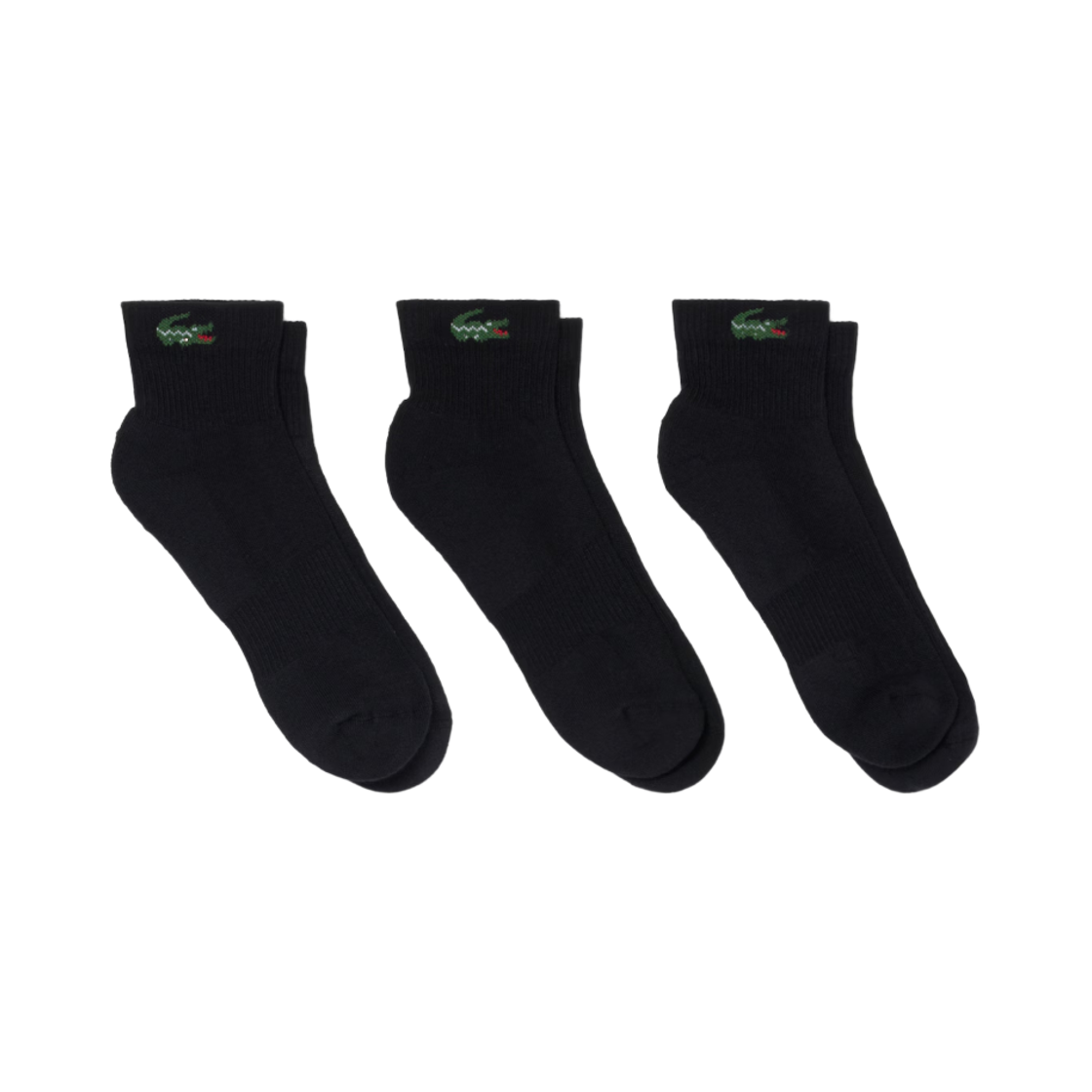 RA9184-51-031 (W) Lacoste Ankle Sport Socks Black (3 Pack)