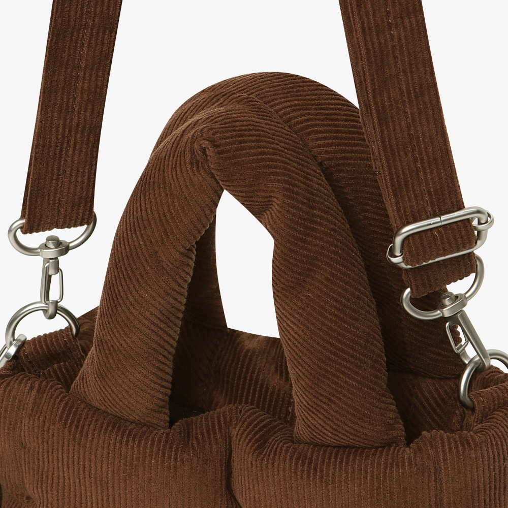 [5% 적립] 휠라 푸퍼 미니 토트백 브라운([5% 적립] FILA Puffer Mini Tote Bag Brown) - 4