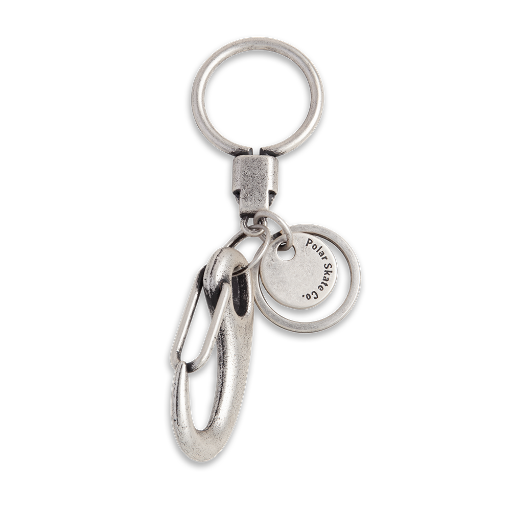 폴라 스케이트 훅 키링 브러시드 실버(Polar Skate Co. Hook Key Ring Brushed Silver) - 2