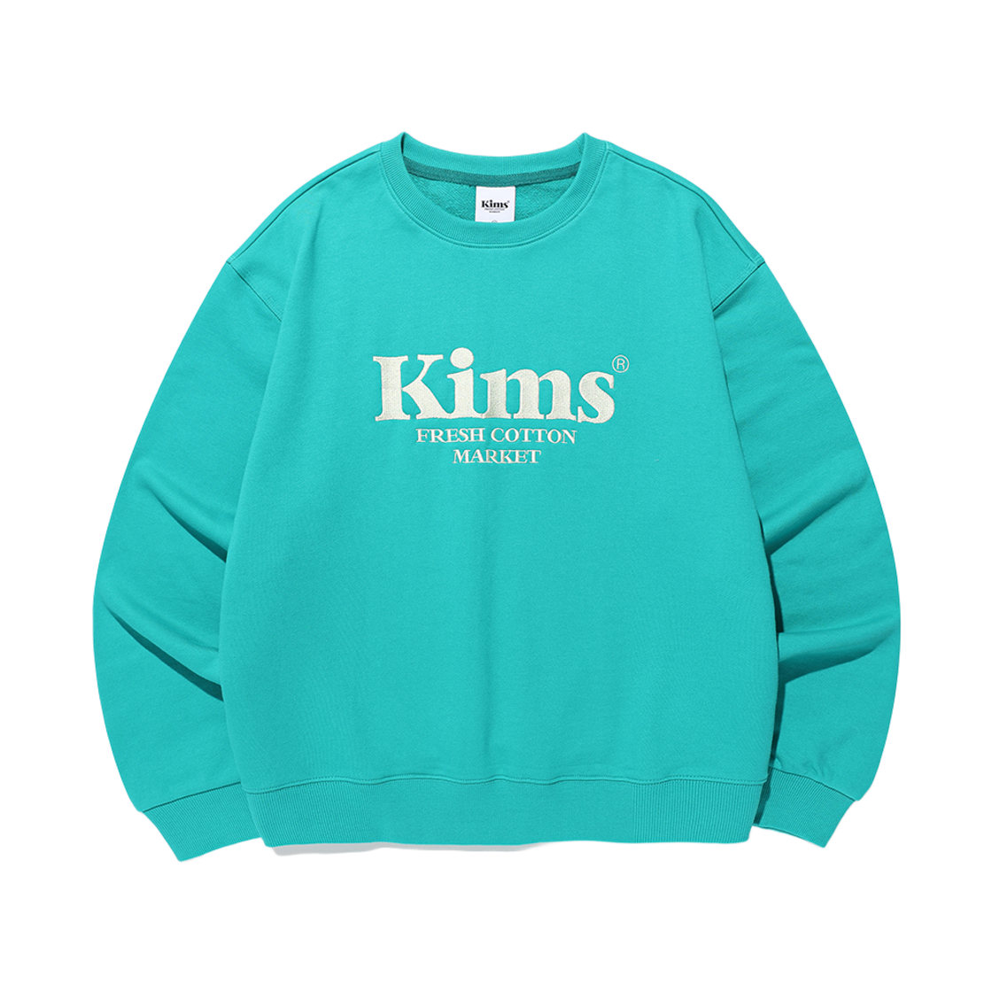KIB6SFM440AMT Kims Fresh Cotton Market Kims Bam Logo Sweatshirt Mint