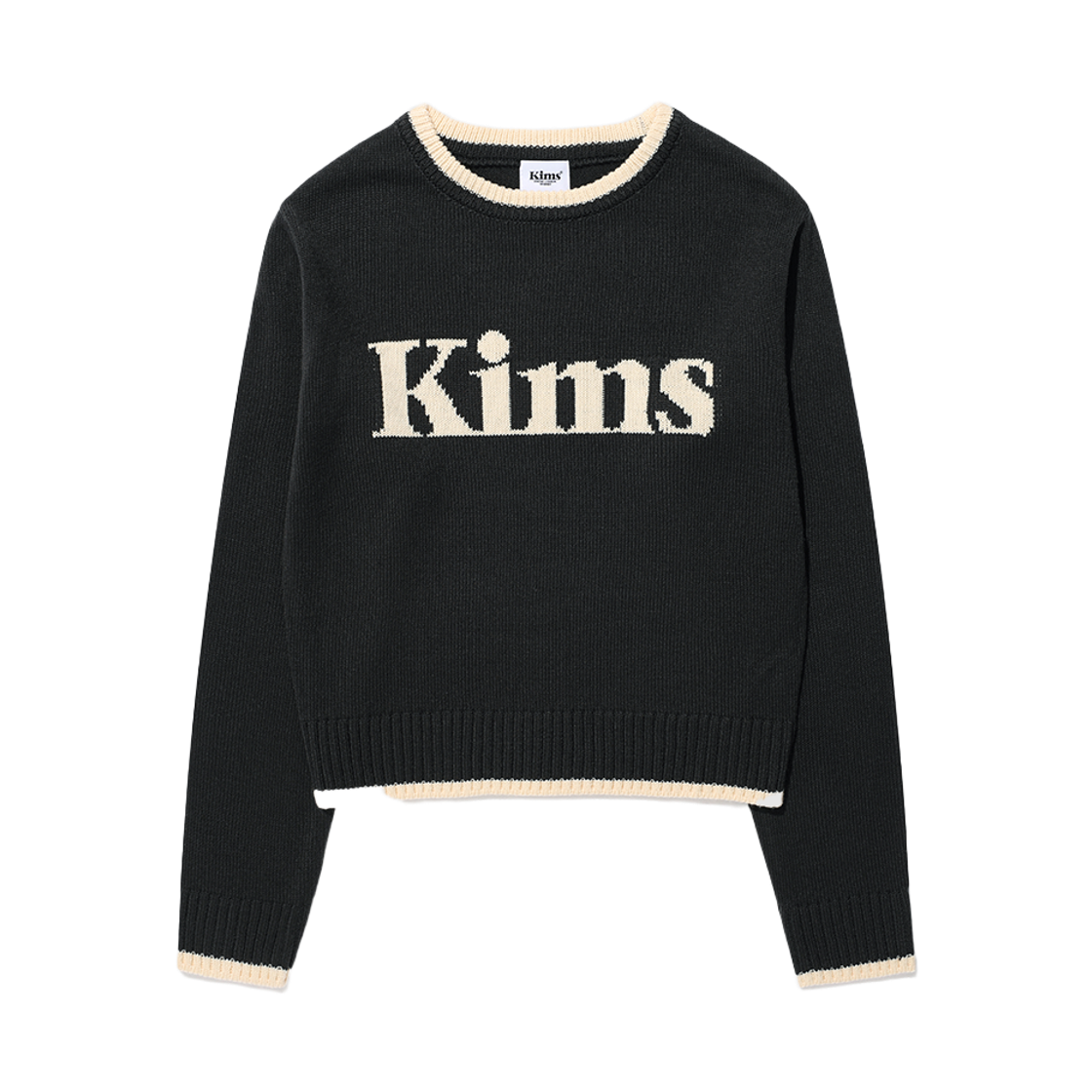 KIB6FUK600ACH Kims Fresh Cotton Market (Unisex) Kims Bam Logo Sweater Charcoal